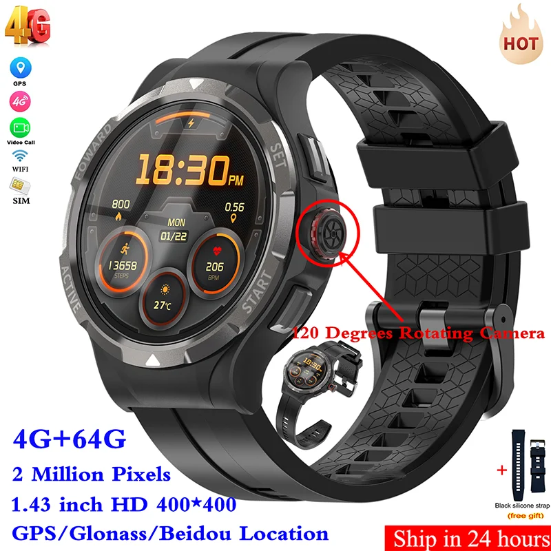LZAKMR NEW V10 Smart Watch Men Upgrade Chip SIM Card CALL WIFI Android
