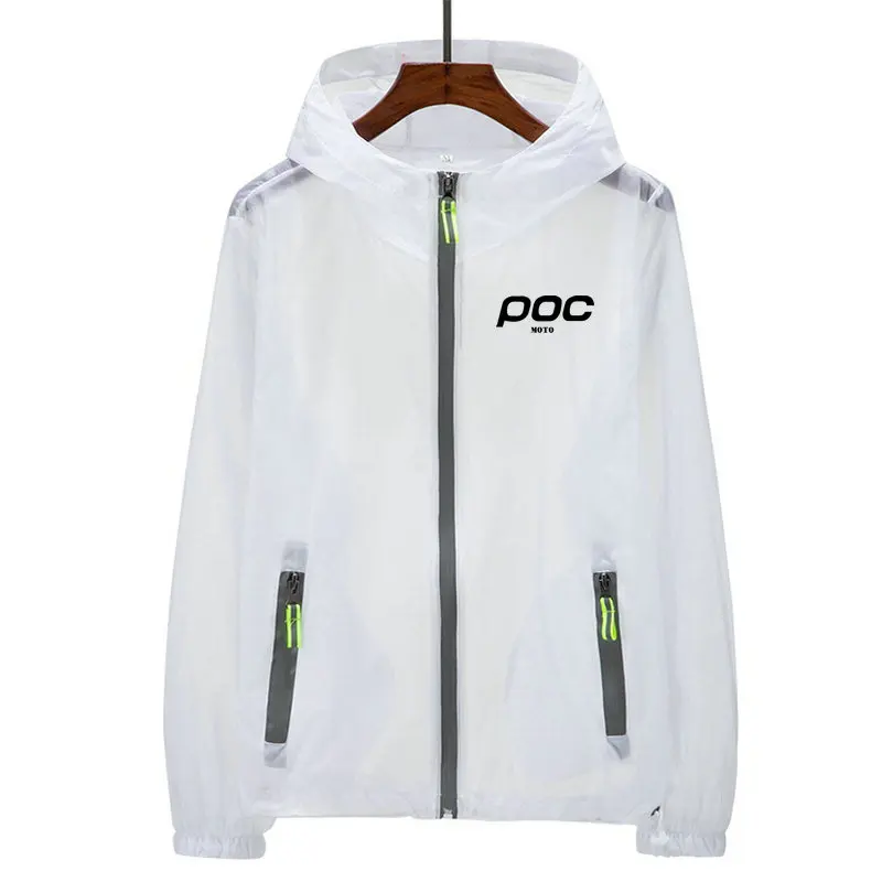 Men Women Cycling Jacket Summer Reflective MOTO POC Bicycle Riding Clothes Outdoor Sports Coat Anti UV Windbreaker Polyester