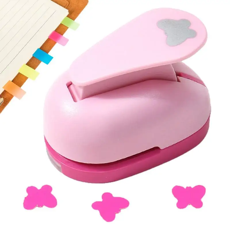 

Hole Puncher Mini Portable Cartoon Shapes Paper Puncher Single Hole Handheld Lever Punch For Greeting Cards Kids Arts DIY Crafts