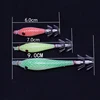 5PCS/bag 6cm7cm9cm Artificial Fluorescent Fishing Lures Squid Hook Cuttlefish Jigs Bait Spinnerbait Wood Shrimps Sea Fishing 2