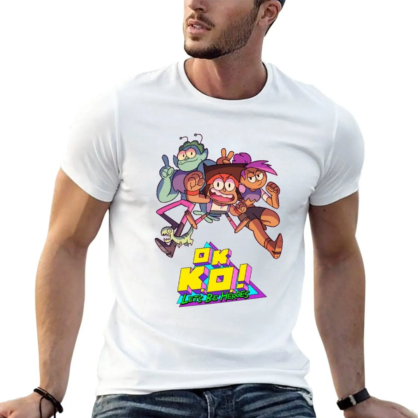 

New ok ko T-Shirt sublime t shirt anime clothes quick drying t-shirt workout shirts for men
