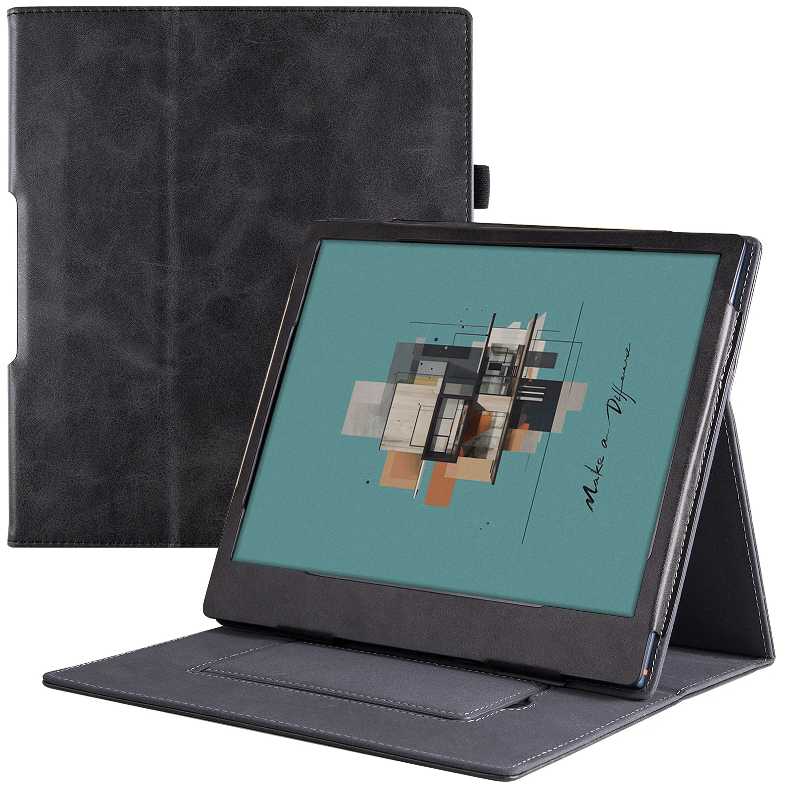 Stand Case para Todos Onyx Boox pu Couro Smart Cover com Alça de Mão Pen Holder Novidades Note Air3 c Note Air2 Note Air2 Plus