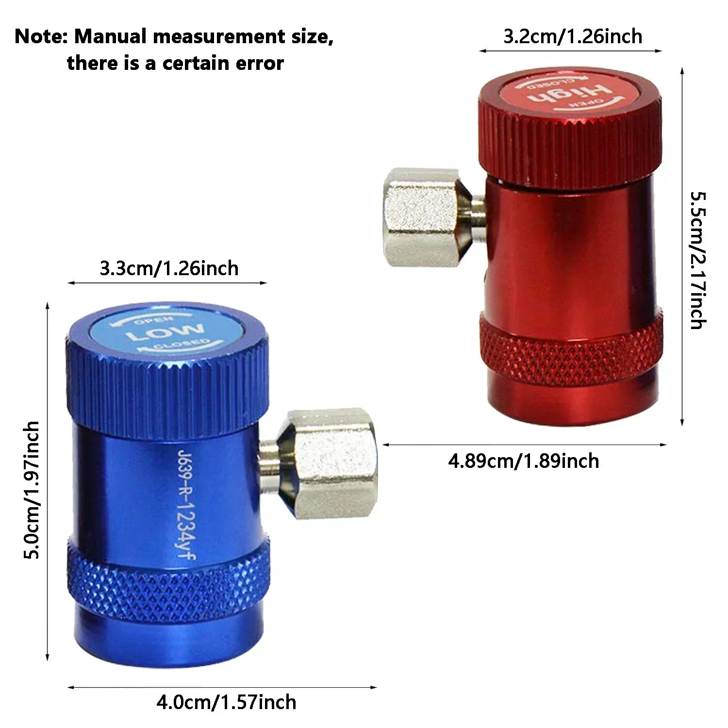 Enhanced Product Title: Quick-Connect Refrigerant Adapter Conversion Kit - 2 Piece Set
