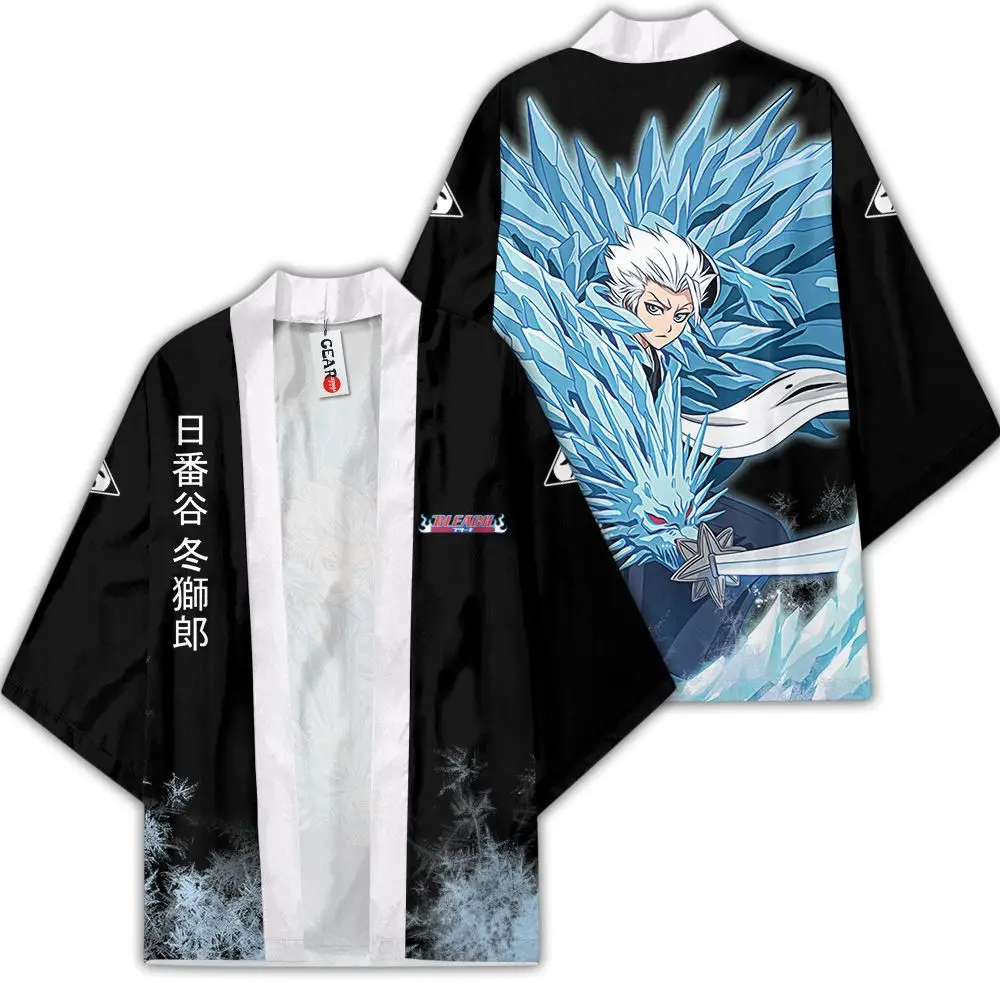 

Game BLEACH Hitsugaya Toushirou Cosplay Costumes Kimono Haori Pajamas Coat Cardigan Jacket Women Men Cloak Yukata New