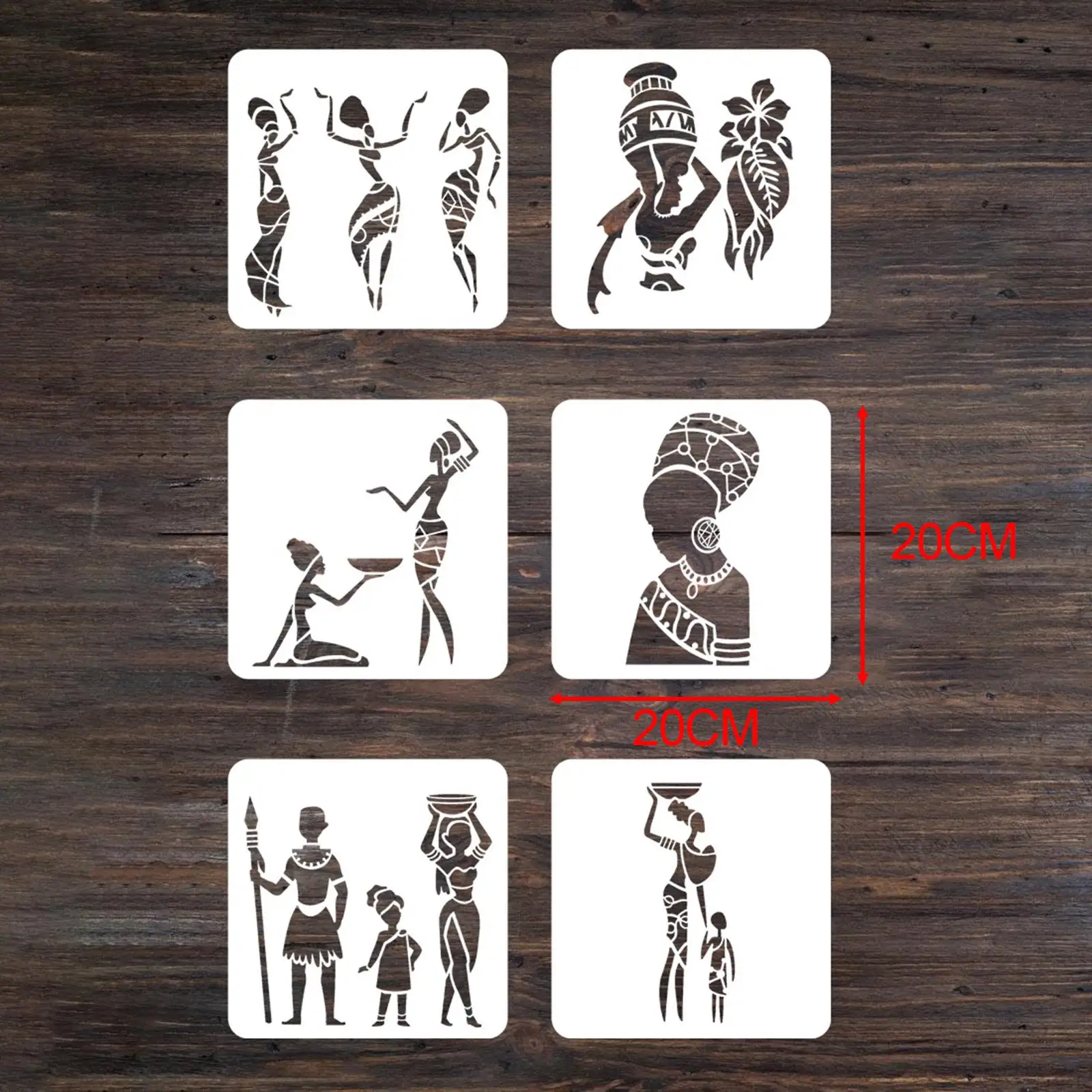 원단 공예 바닥용 페인팅 템플릿 스텐실, 9 개
