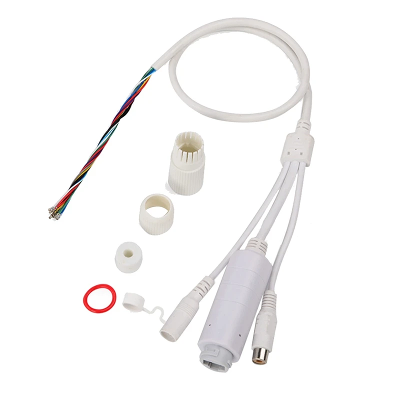 

Waterproof POE Adapter Cable POE Splitter Cable With Audio 48V To 12V 1A IEEE802.3Af For IP Camera