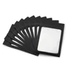 50pcs Clear Window Matte Black Plastic Zip Lock Package Bags Snack Candy Food Storage Smell Proof Aluminum Foil Flat Pouches Bag 2