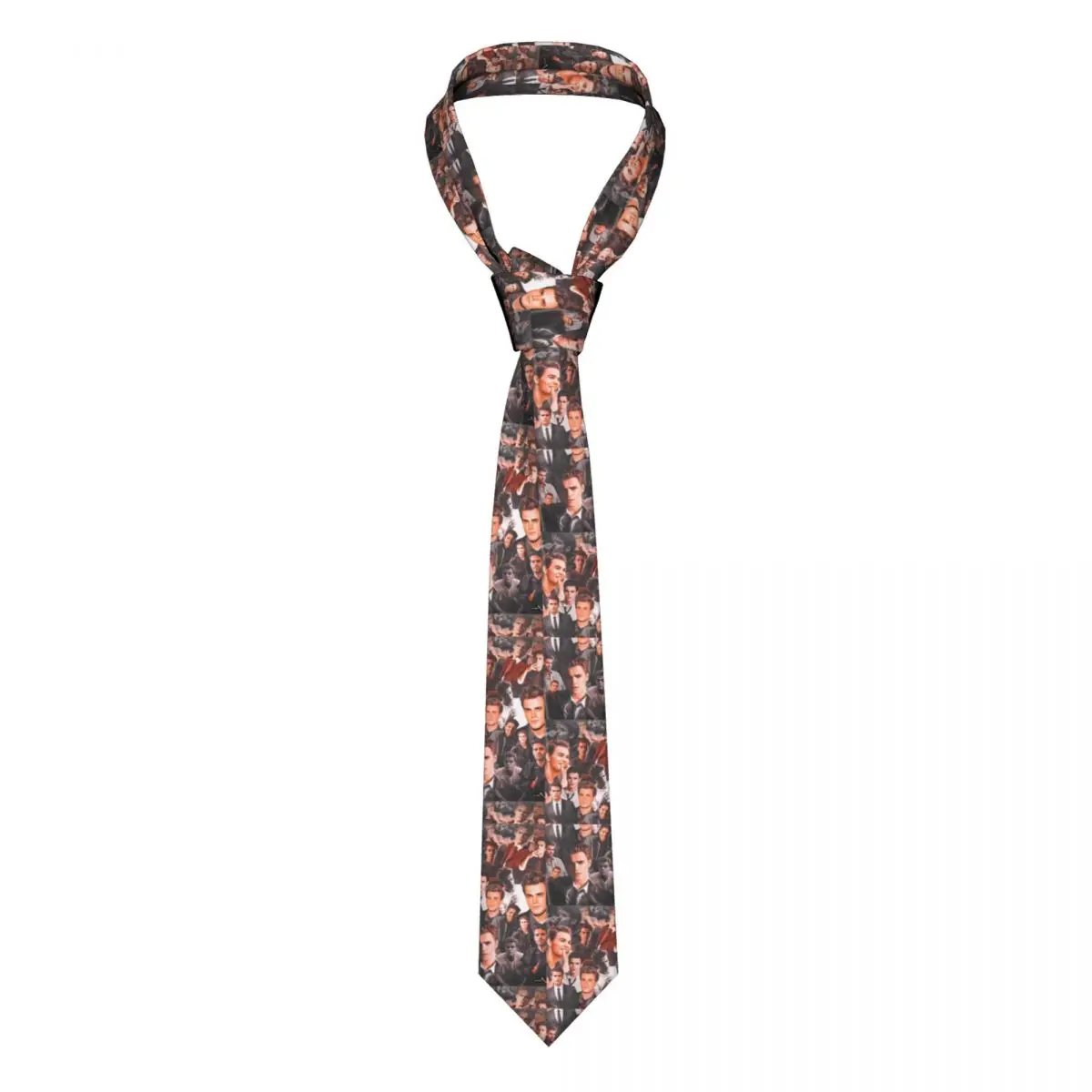 Formale Ryan Salvatore The Vampire Diaries Tv Show Cravatta Uomo Seta Personalizzata Damomo Salvatore Office Tie