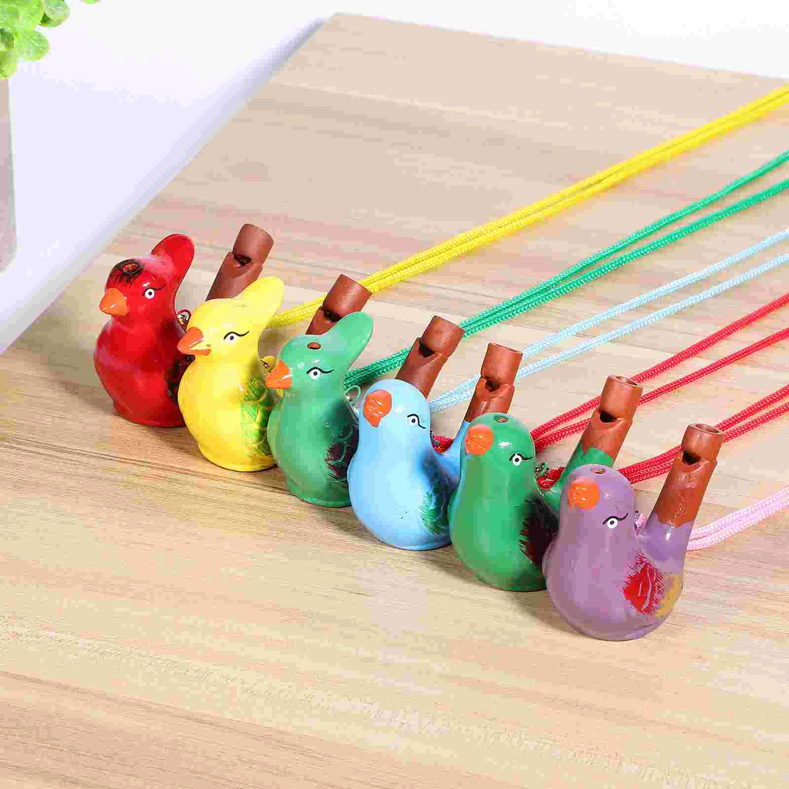 

Zerodeko Ceramic Bird Whistles Bird Water Whistles Lanyards Bird Noise Makers Funny Bath Musical Drawing Warbler Song Ceramic