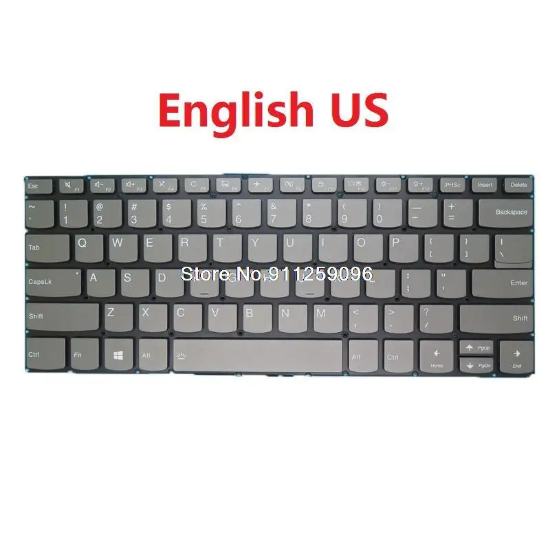 

Backlit Keyboard For Lenovo S340-14API S340-14IIL S340-14IML S340-14IWL English US UK Latin America LA Brazil BR Spain SP New