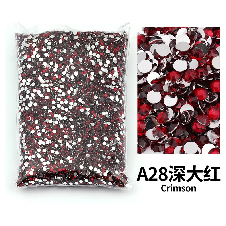 Variety Pack of Small Resin Rhinestones for Nail Art and DIY Crafts - Bulk Wholesale Flat Back Crystals