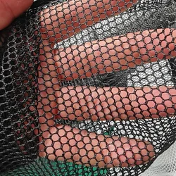 Durable White Nylon Mesh Fabric - Versatile Hex Hole Fishing and Garden Protective Netting - 2mx5m (Black)