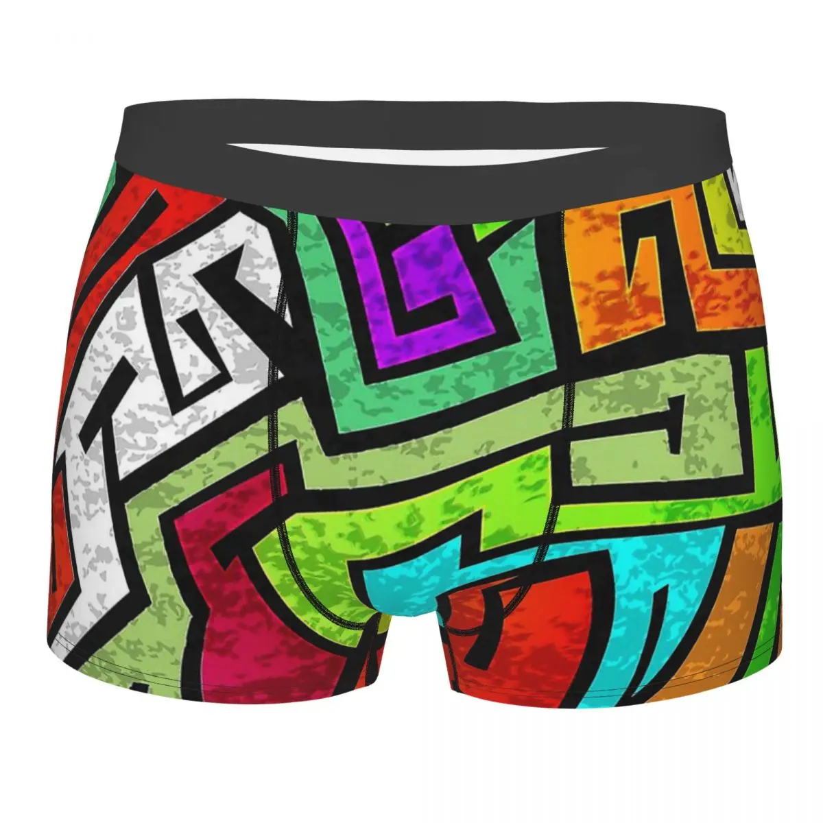 

Colorful Style Graffiti Doodle Sweet Art Underpants Cotton Panties Man Underwear Sexy Shorts Boxer Briefs