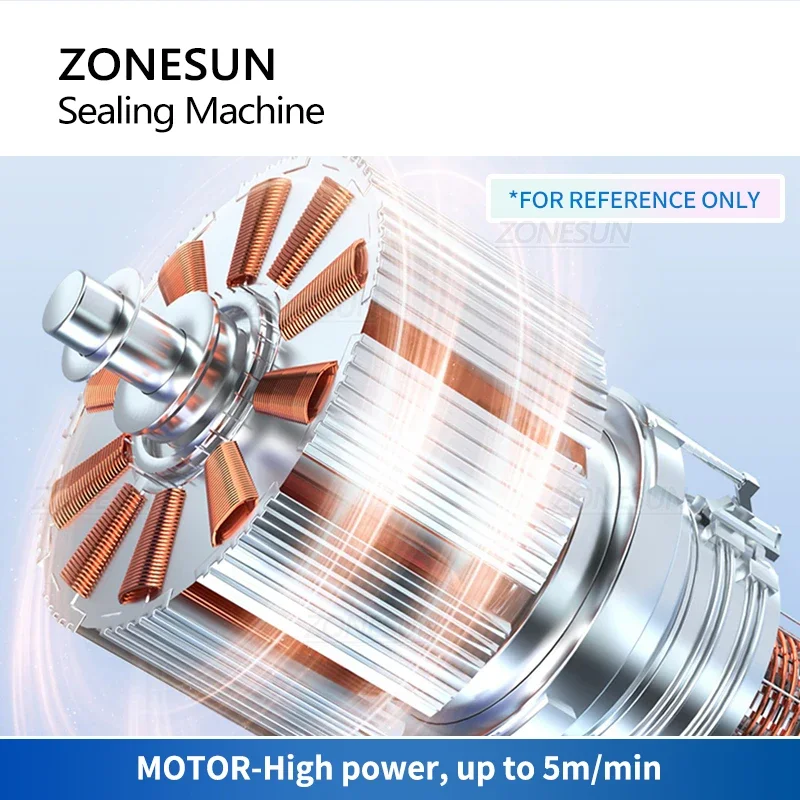 Bag sealer Portable bag sealer roller Sealing machine Aluminum foil composite plastic film PE coated paper Food packaging ZS-GLF1