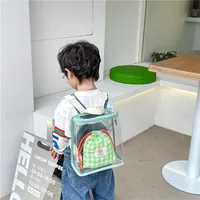 2024 Cute Kids Backpack Girl Transparent Backpack Korean Boys Girls' Travel Backpack Kid Bag Kids Accessories 1