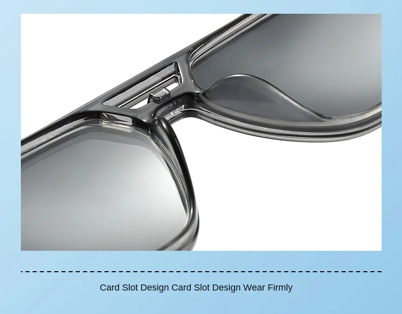 Neue Magnetische Clip-On Sonnenbrille mit Polarisierten Nachtsichtgläsern, Fahrerbrille mit Getönten Gläsern und Transparentem Grauen Rahmen – Detail 12