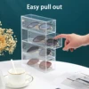 4 Layer Acrylic Glasses Storage Box Stackable Transparent Drawer Display Stand Makeup Sunglasses Storage Box Jewelry 3