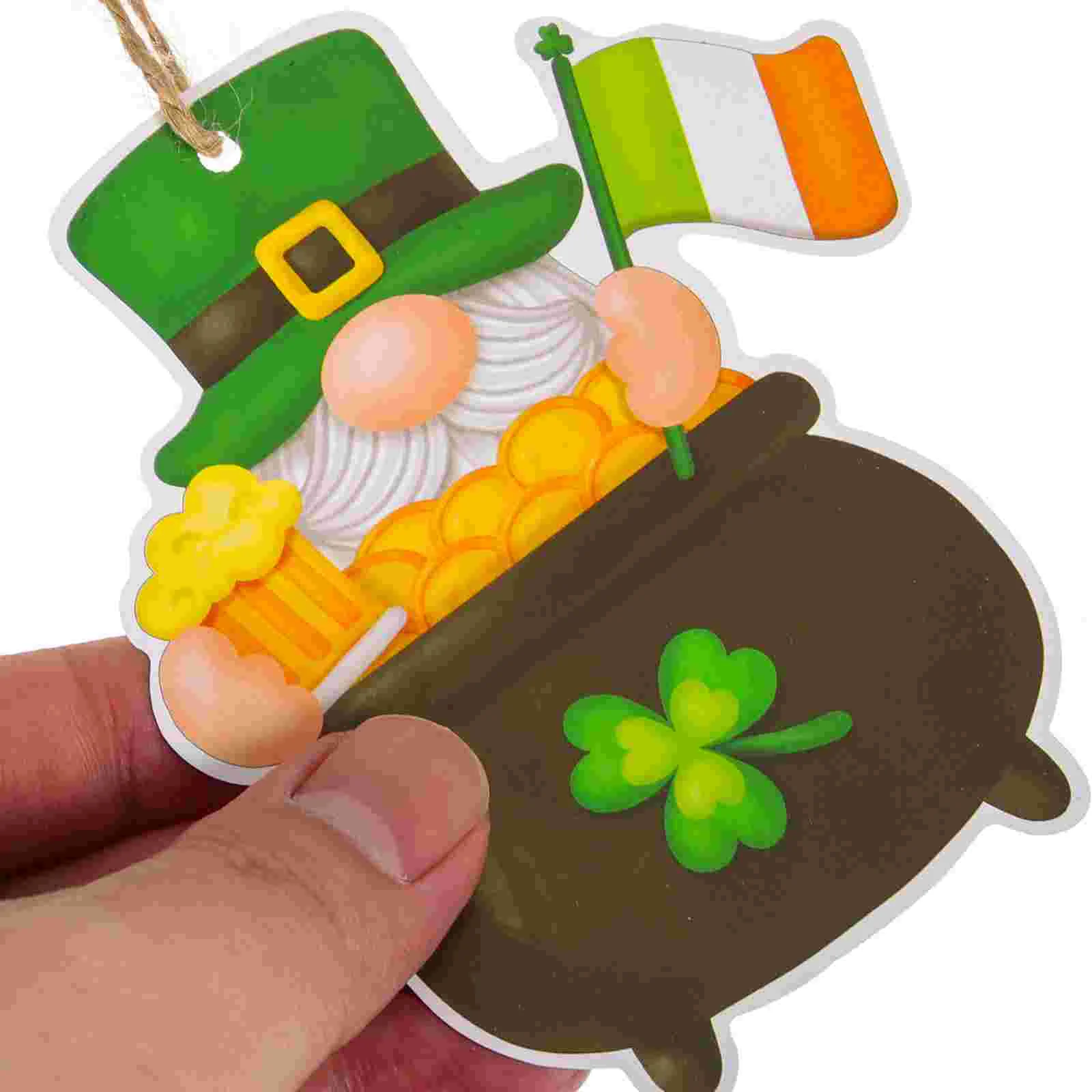 36 Pcs Ornament Festival Party Decoration Patrick Gnome Accessories Patrick's Day Ornaments Paper 3