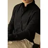 Light Business Stand Collar Warm Wool Zipper Long Sleeve Shirt Men Outdoor Sports Casual Shirt 2