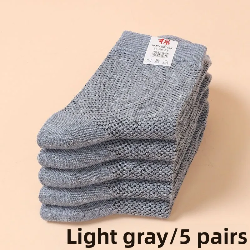 0 Pares de Meias de Trabalho Masculinas Proteção Laboral Meias de Malha até o Meio da Panturrilha Resistentes ao Uso em Obra...