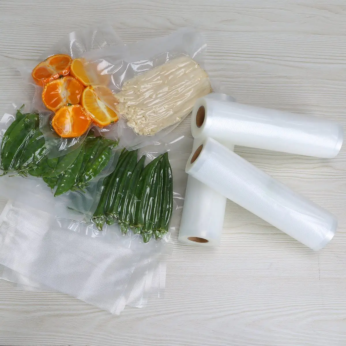 Saco de vácuo de papel alumínio do selo de vácuo para economizar alimentos  e cozinhar Sous Vide