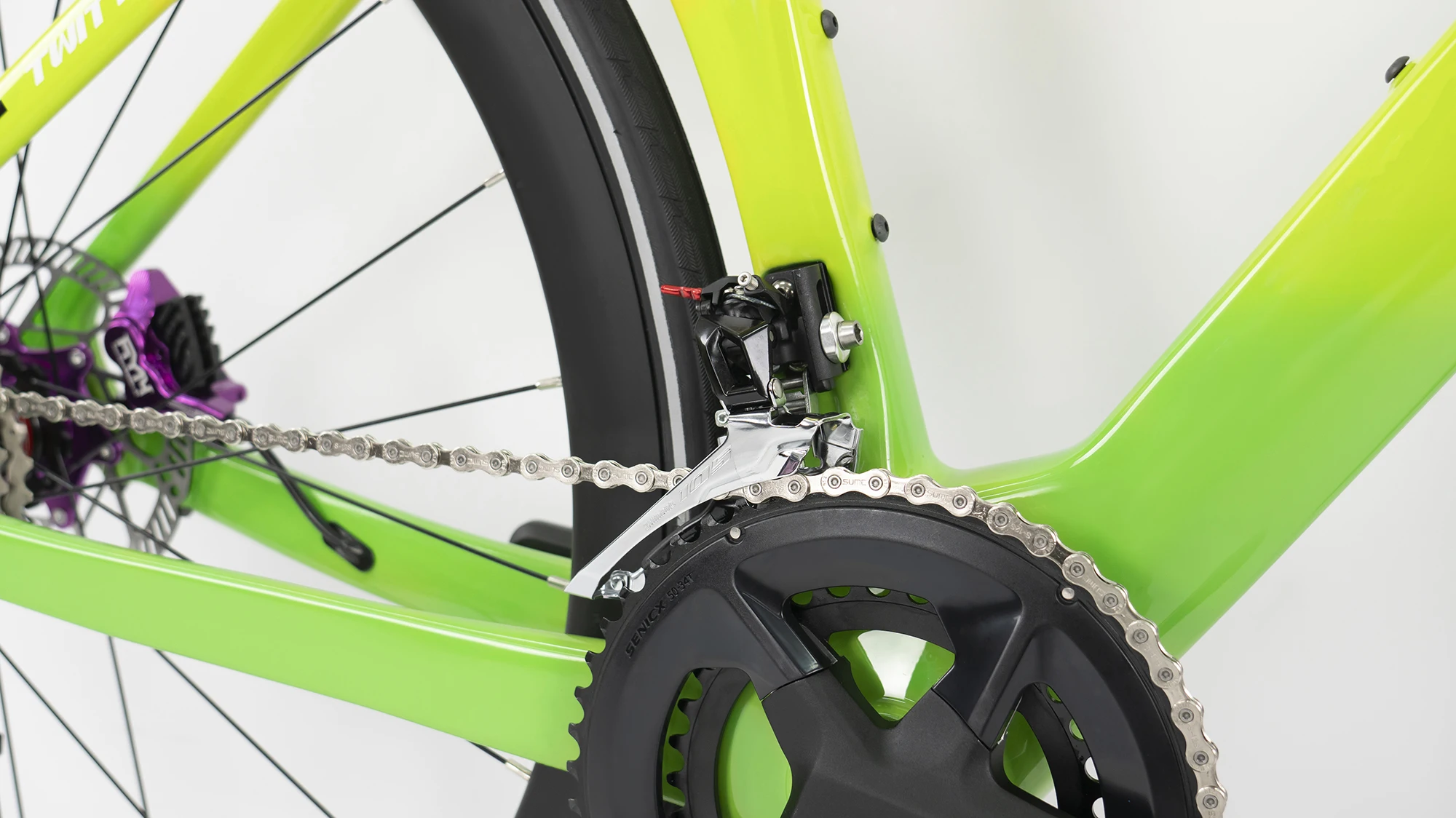 TWITTER T10pro RS-2 * 12 velocidades rompevientos carrera T800 bicicleta de carretera de fibra de carbono, ruta interior completa, bicicletas de freno de disco de aceite hidráulico