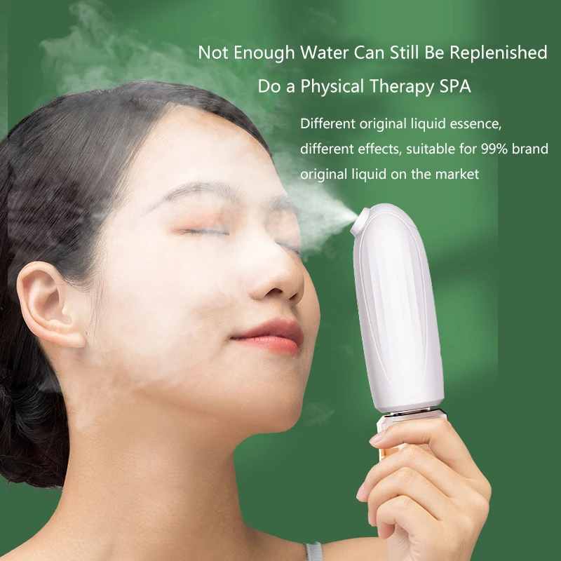 Portable Nano Facial Water  Oxygen Sprayer  Face SPA Moisturizing  Cleaning Steamer, Airbrush Water Mist Skin Rejuvenation Tool