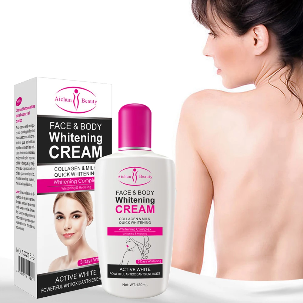 Aichun Moisturizing Whitening Cream Armpit  Legs Knees  Body and Face Milk Carrot Snail Papaya Cream Korean Cosmetics Skin Care