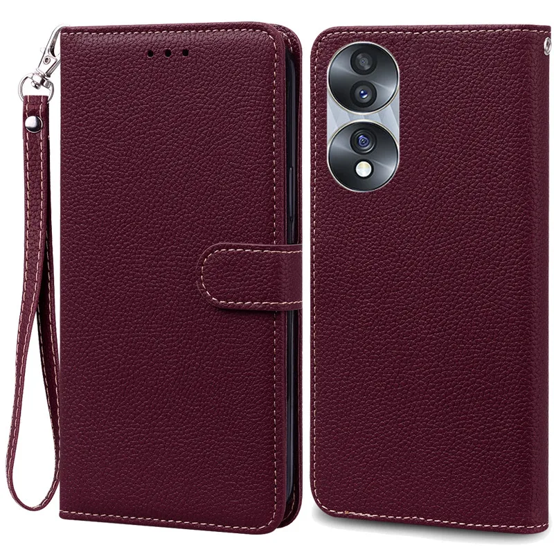 Leather Wallet Flip Case - Elegant Full Cover Coque  Etui