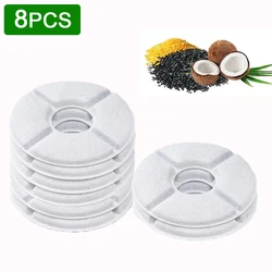 Enhanced Activated Carbon Filter for Pet Water Fountain - Improved Purification for Cats and Dogs (8pcs)