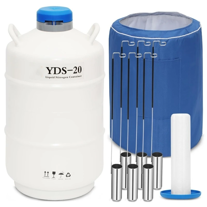 Liquid Nitrogen Container Cryogenic Container (LN2)Aluminum Alloy Liquid Nitrogen Dewar Static Cryogenic Nitron