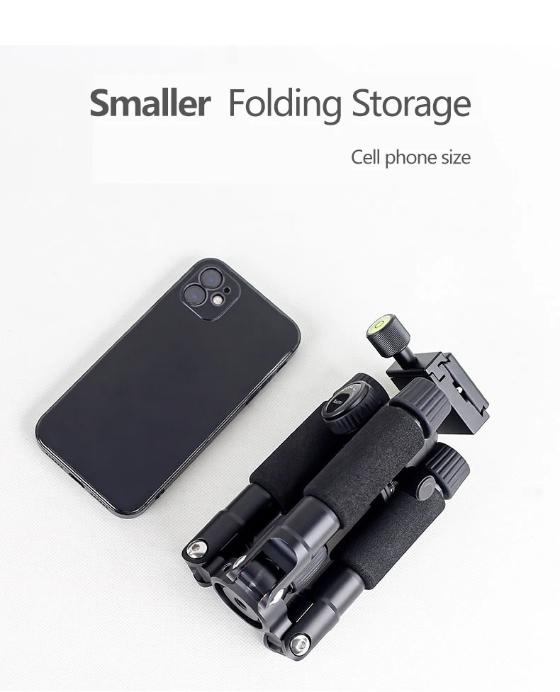 Description Picture 5 of itemXILETU FM5S2 NEW Mini Portable Travel Tripod Lightweight Desktop Live Video Tripod Cold Shoe Expansion Bracket for DSLR Camera