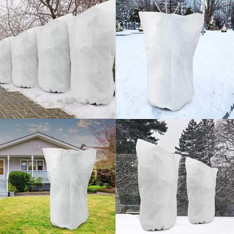 

Plant Freeze Protection Covers Winter Drawstring Plant Cover Winter Protective Cover For Plant Protection Against Frost