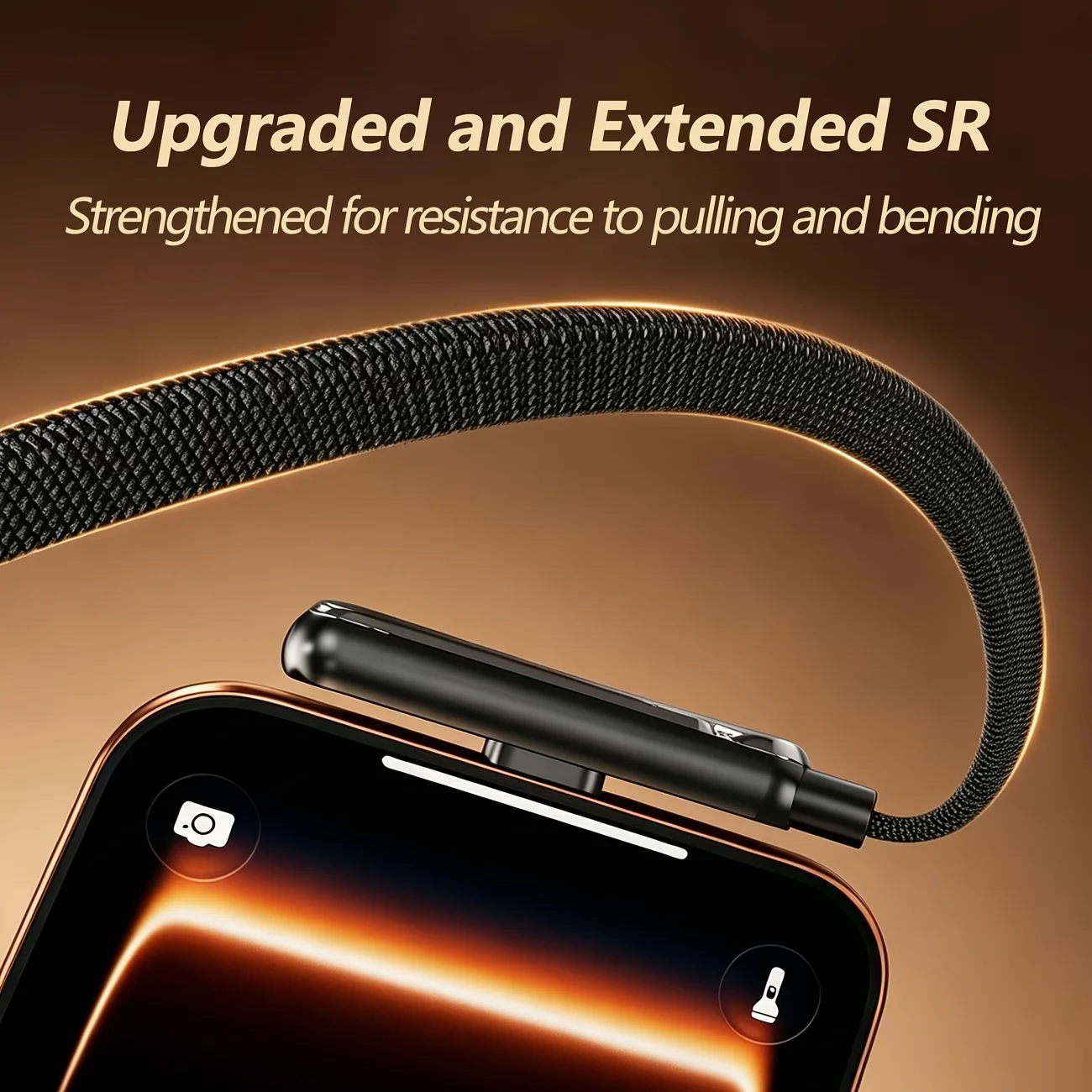 240W Fast Charging type-C to type-C Cable with Foldable Stand,Type-C Connectors, High-Speed Data Sync & Charging for Mobile 4
