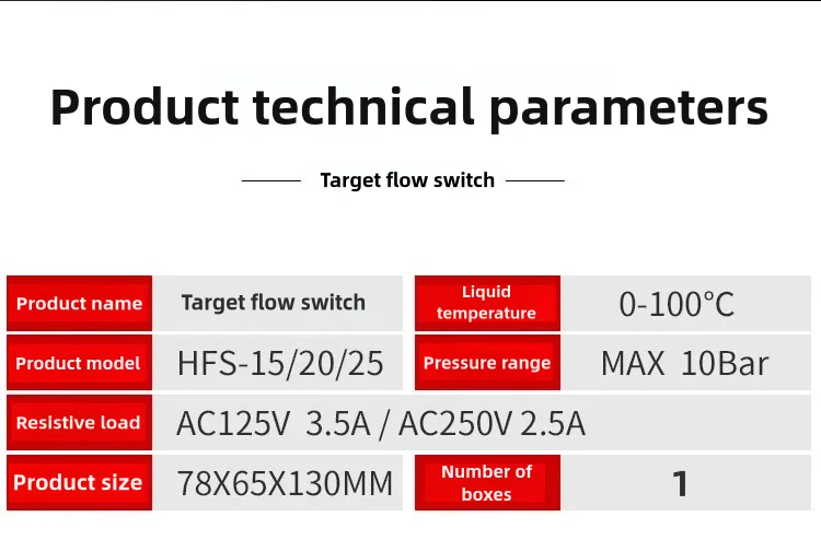 G1/2 HFS-15 Target Flow Controller Paddle Flow Switch SPDT Stainless Steel Liqui