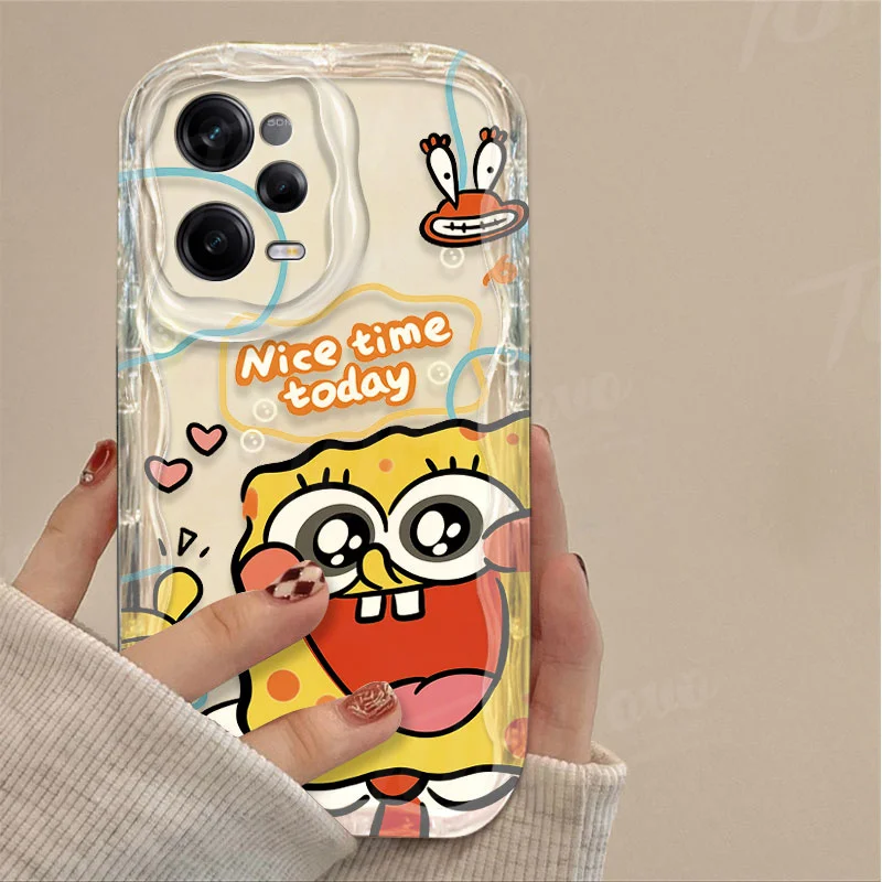 thumbnail image 1 of Phone Case For Xiaomi Redmi Note 13 12 Pro Plus 12S 11 11S 10 10S 9S 7 8 9 Pro Max Graffiti SpongeBobs Patrick Star Wave Cover, 1 of 5