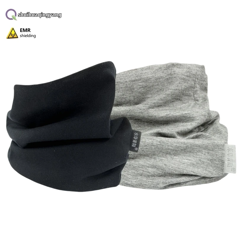 Electromagnetic radiation protection silver fiber scarf computer mobile phone EMF shielding protecting the thyroid scarf