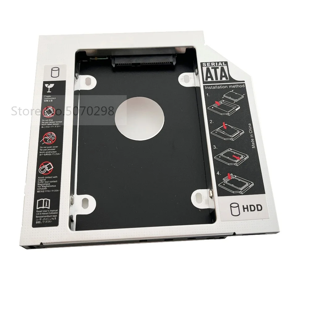 SATA 2-й второй HDD SSD жесткий диск Оптический bay Caddy Рамка адаптер для HP Pavilion G6 G6-1241sa
