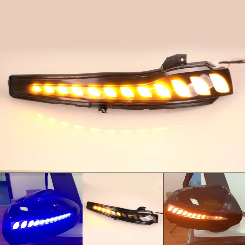 2 Uds Dinámica Que Fluye Luz LED De Intermitente Indicador Lateral Secuencial Luz Intermitente