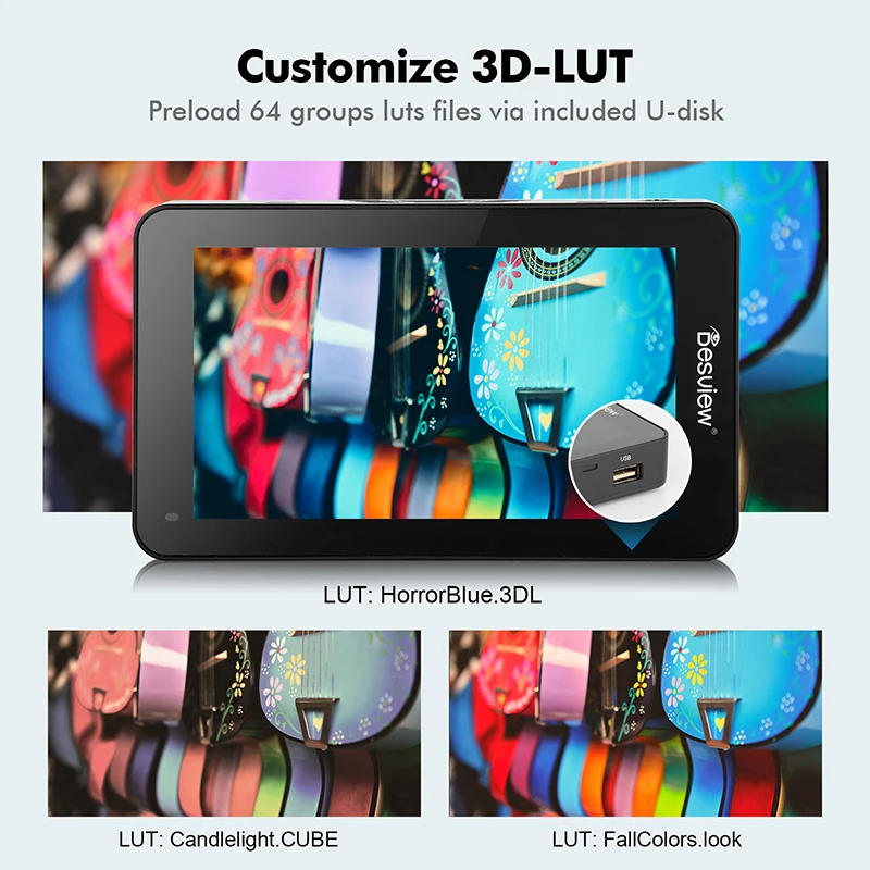 Desview R6 UHB 5.5" Camera Field Monitor 4K HDMI Portable Touch Screen Monitor 2800nits IPS Full HDR 1920x1080 DSLR Camera dslr field monitor