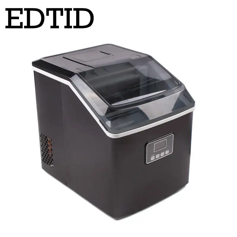 EDTID Commercial Automatic Ice Maker English panel 25kgs/24H Square shape Ice Cube Reservation Ice Making Machine Bar Cafe shop 6
