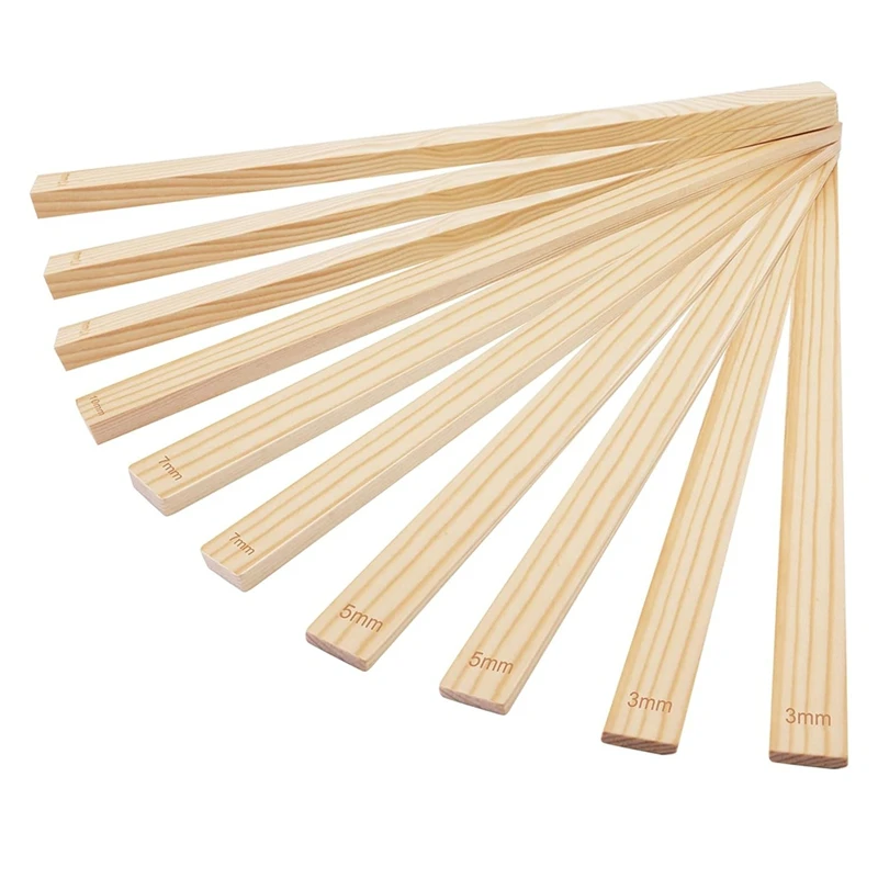 Pottery Rolling Pin Set-10 Pieces In 5 Sizes For Polymer Clay And Pottery Teaching Tools With Thickness