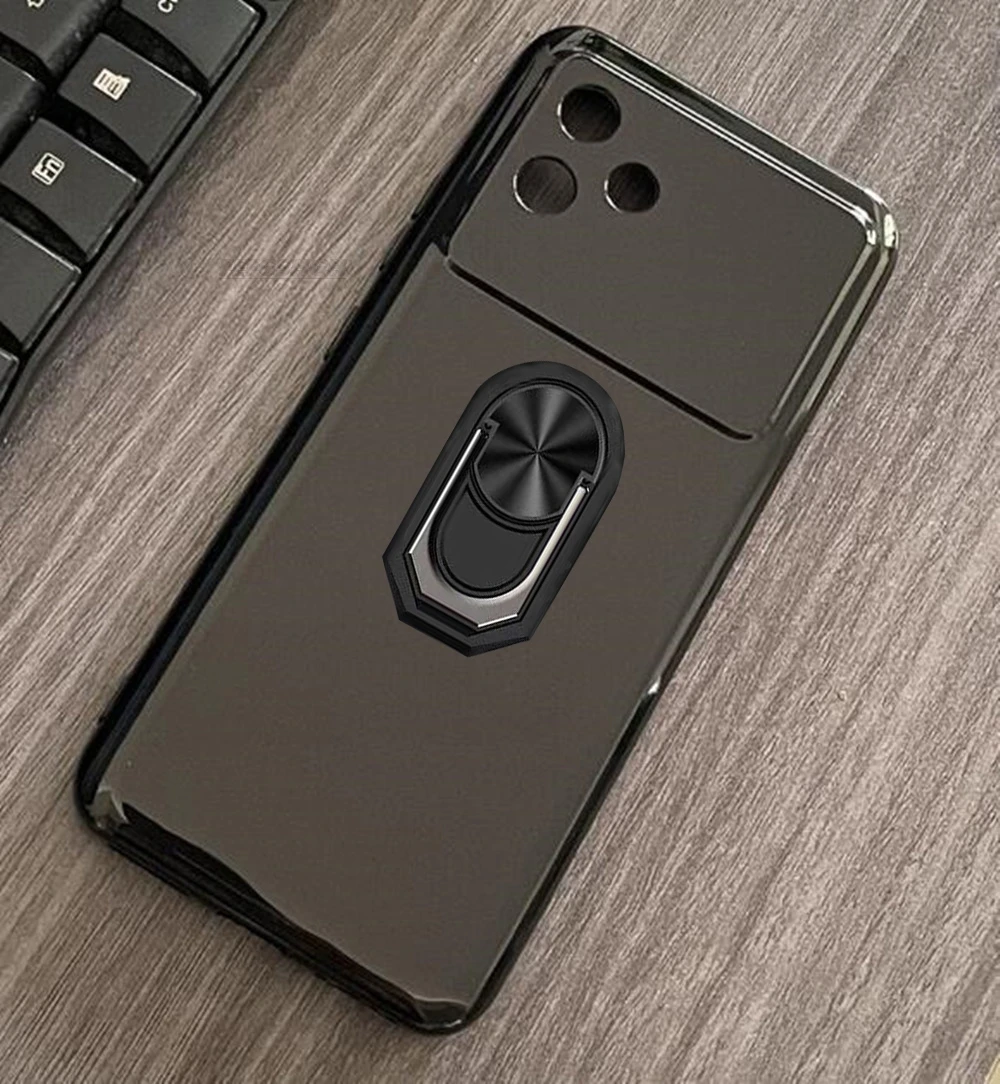 Premium Soft TPU Silicone Phone Case with Finger Ring & Bracket – Enhanced Grip and Protection
