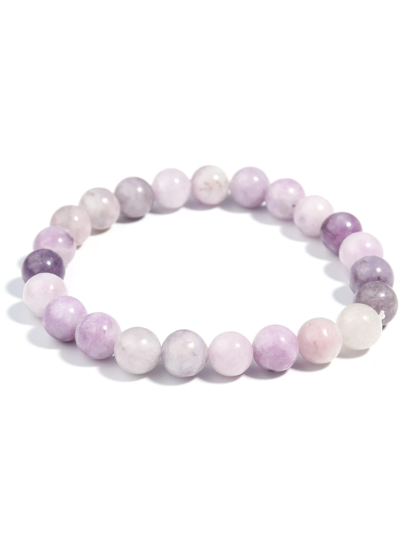 OAIITE Natural Purple Cloud Mother Stone Amethyst Bracelet Women Phosphorus Siderite Beaded Bracelet Charm Yoga Meditation Gift