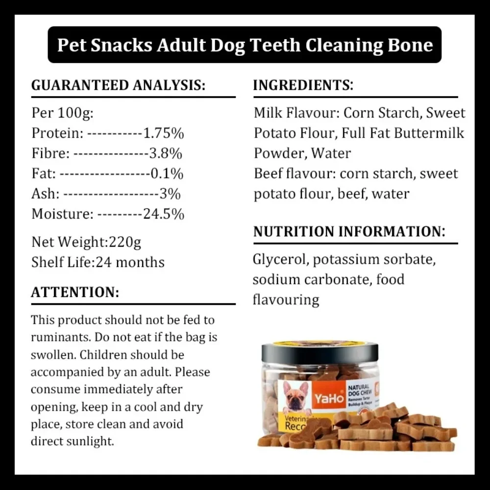 Dog Bruxism Stick Real Meat Low Salt Natural Formula Healthy Nutritious Adult Dogs Puppy Training Rewards Pet Dogs snacks Food