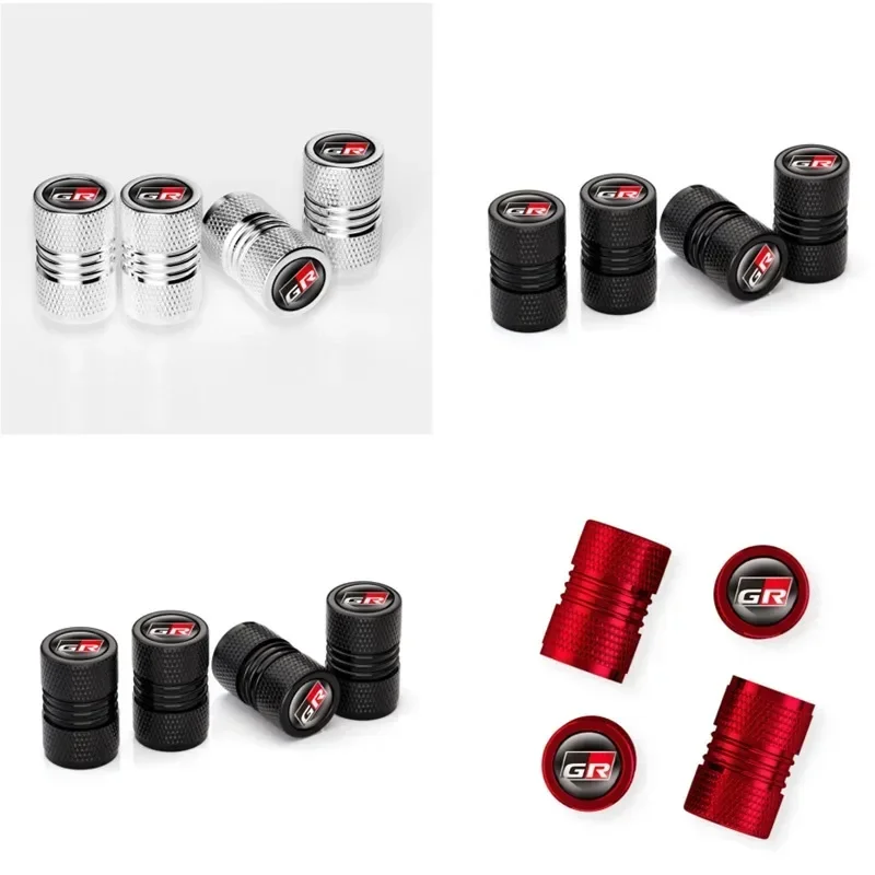 4PCs Auto GR Sport Rad Reifen Vorbau Luftventilkappen für Toyota Gazoo Racing gr86 Prado Prado Avensis Stecker Auto Zubehör – Detail 2