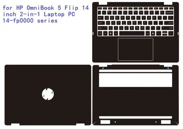 HP 옴니북 5 플립 14 2025 2-in-1 노트북 2025 14-fp000 14-fp0034ne 14-fp0690tu 14-fp용 프리컷 비닐 스티커 데칼 커버 스킨