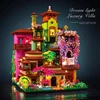 7080PCS Magic Castle Sakura House Building Blocks City Street Model With LED Lights Mini Bricks Toys Children's Christmas Gifts 3