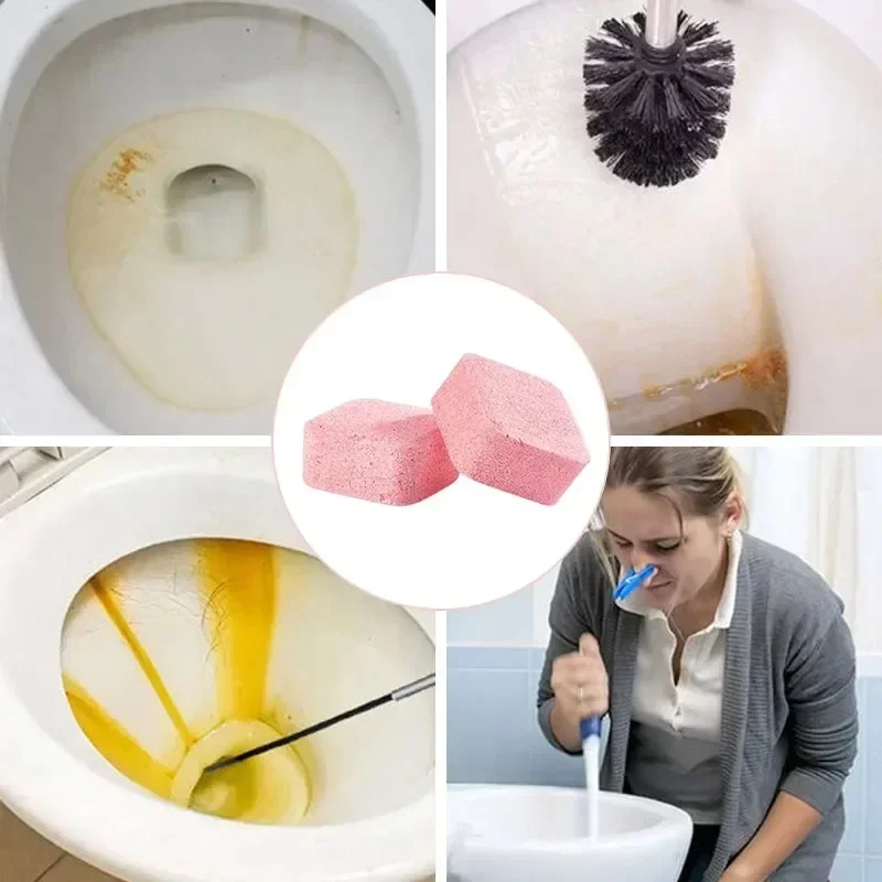 Toilet Cleaner Tablets Yellow Scale Urine Stains Automatic Remove Bathroom Cleaning Household Use WC Clean Chemicals