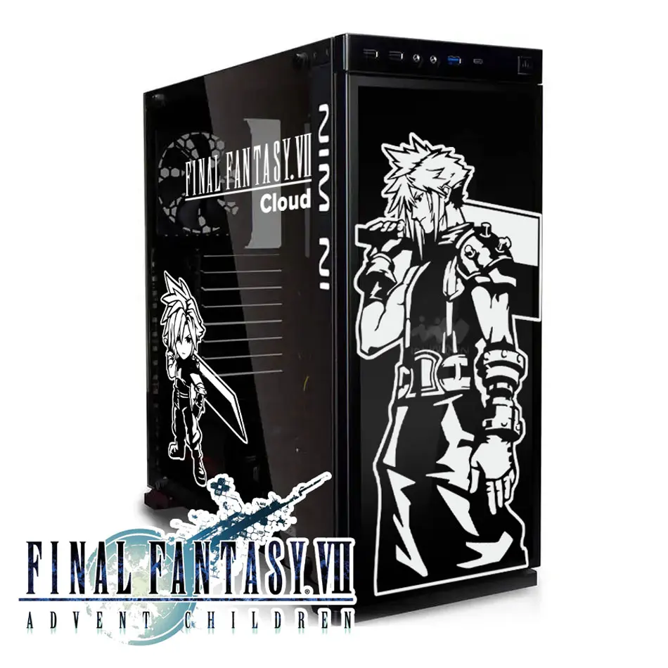 Anime Character Stickers for Gaming PC Cases - Waterproof Vinyl Decals